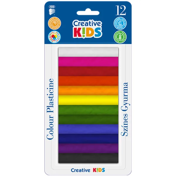 imagen de ICO: Conjunto de plastilina de colores para niños creativos de 12 piezas de 165 g 1