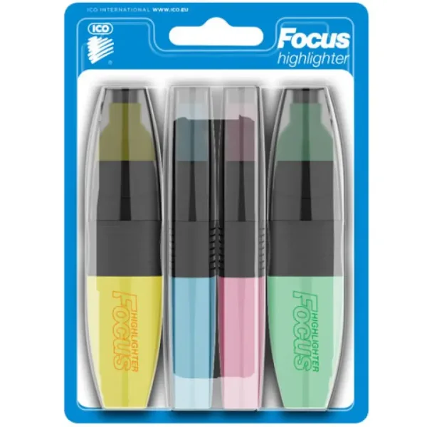 imagen de ICO: Marcadores de texto de color pastel 4 unidades 1
