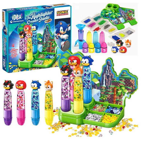 imagen de ¡Idea! Set creativo de resaltadores de texto de Sonic - Clementoni 2