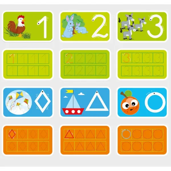 imagen de Introducción a los números – Tarjetas de desarrollo para la preparación escolar de 4 a 6 años 2