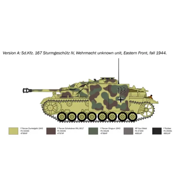 imagen de Italeri 1/35 Sd.Kfz. 167 Sturmgeschütz IV vehículo de asalto maqueta 3