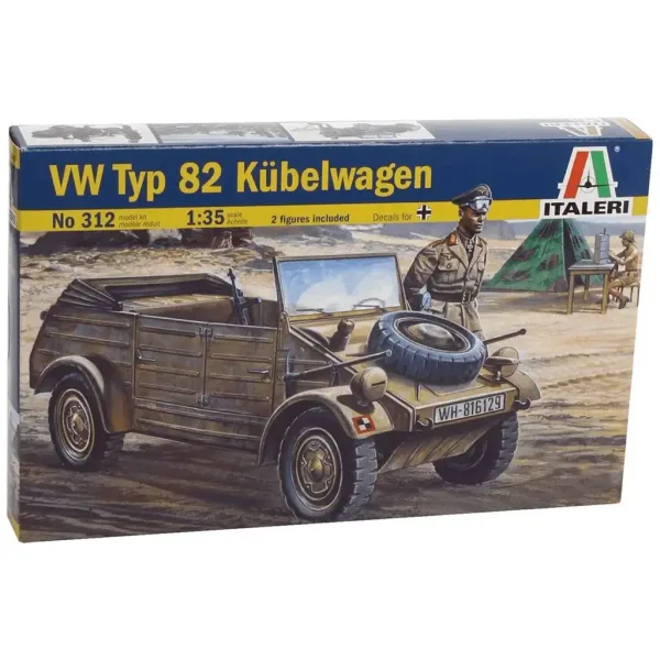 imagen de Italeri 1/35 VW Tipo 82 Kübelwagen vehículo militar maqueta 1