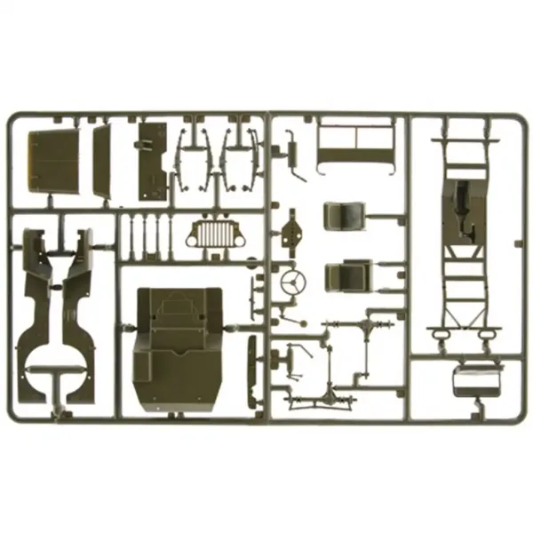 imagen de Italeri 1/35 Willys MB jeep militar con remolque modelo 6