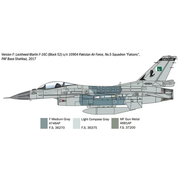 imagen de Italeri 1/48 F-16C Fighting Falcon caza modelo 5