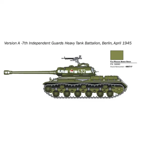 imagen de Italeri 1/56 tanque JS2 Stalin maqueta 3
