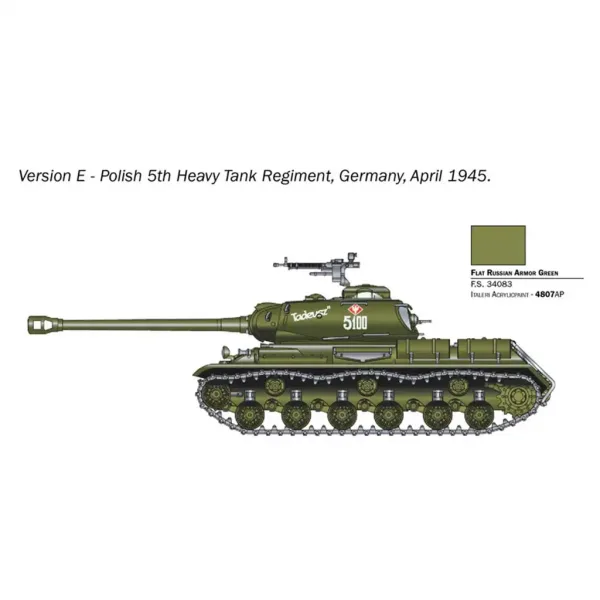 imagen de Italeri 1/56 tanque JS2 Stalin maqueta 4