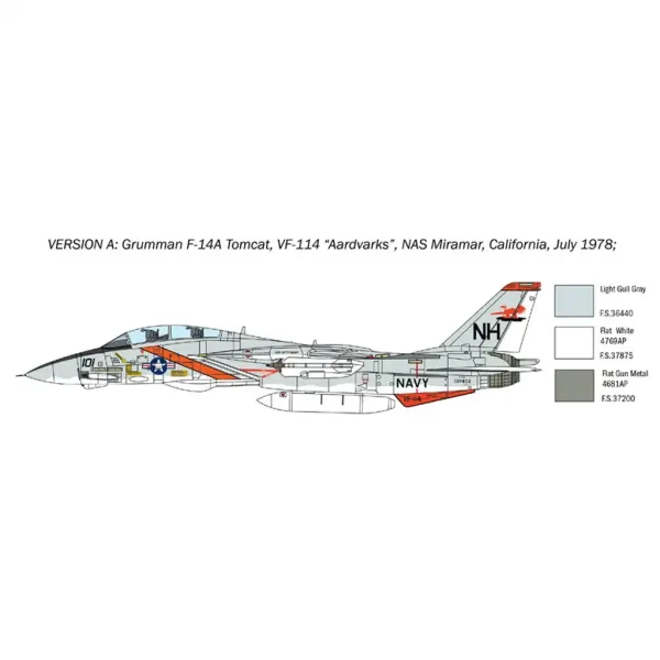 imagen de Italeri 1/72 F-14A Tomcat caza modelo 3
