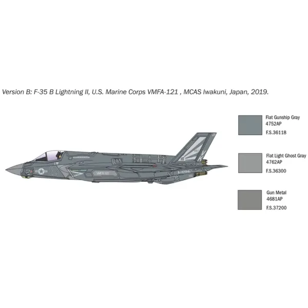 imagen de Italeri 1/72 F-35B Lightning II caza modelo 4