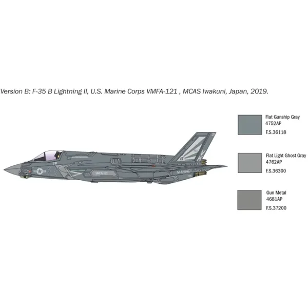 imagen de Italeri 1/72 F-35B Lightning II caza modelo 6