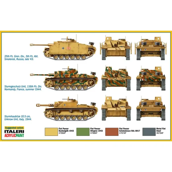imagen de Italeri 1/72 Sturmgeschütz III cazacarros de asalto set de 2 modelos 3