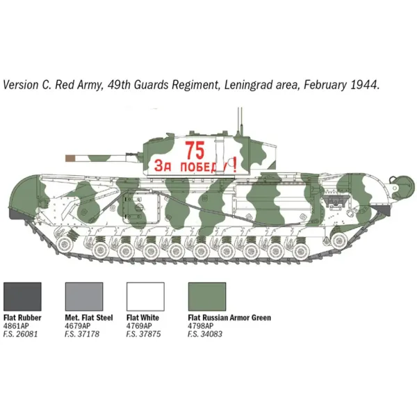 imagen de Italeri 1/72 tanque Churchill Mk. III maqueta 5