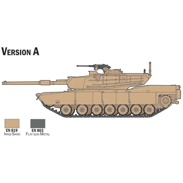 imagen de Italeri 1/72 tanque M1 Abrams maqueta set 3