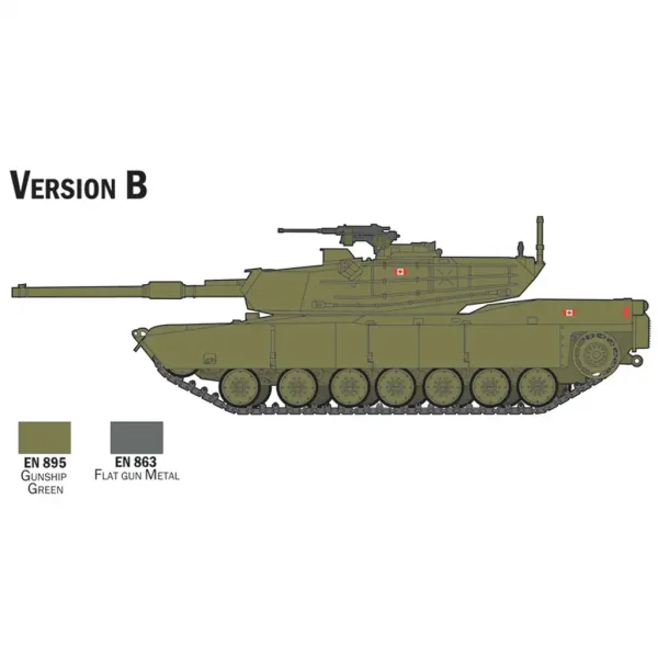 imagen de Italeri 1/72 tanque M1 Abrams maqueta set 4