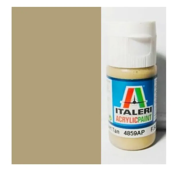 imagen de Italeri Flat Desert Tan (4859AP) - Pintura acrílica mate color arena desértica 20ml 1