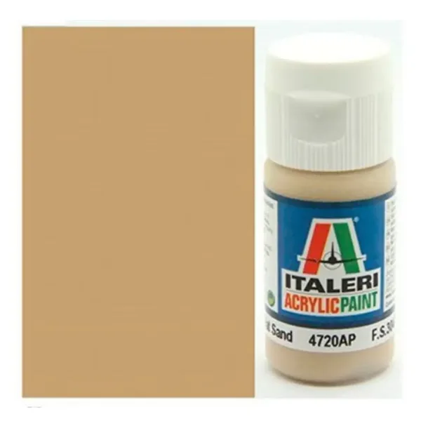 imagen de Italeri Flat Sand (4720AP) - Pintura acrílica mate color arena 20ml 1