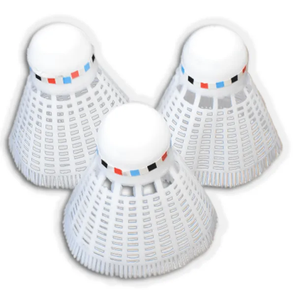 imagen de Juego de 3 raquetas de bádminton en color blanco 1