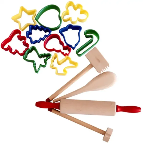 imagen de Juego de accesorios de cocina de madera con 15 piezas 2
