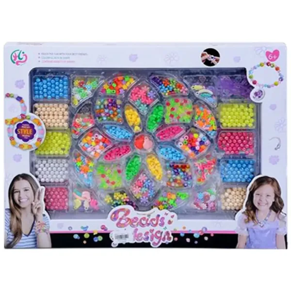imagen de Juego de hacer joyas con cuentas de colores 1