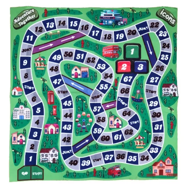 imagen de Juego de mesa de bomberos con alfombra de juego 70x70cm 2