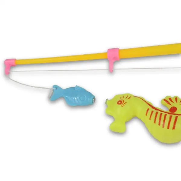 imagen de Juego de pesca con piscina inflable y caña de pescar telescópica 3
