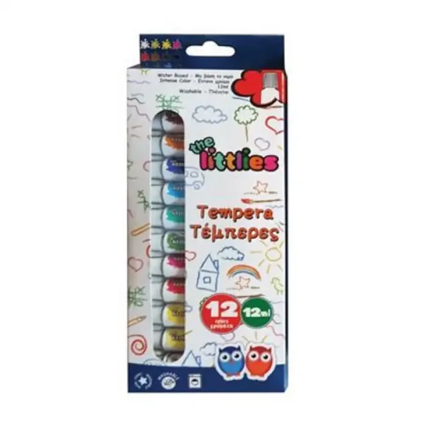 imagen de Juego de témperas de colores 12ud 12ml 1