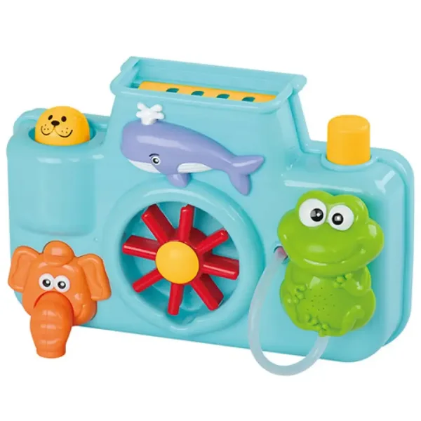 imagen de Juguete de baño para bebés con rueda de animales 2