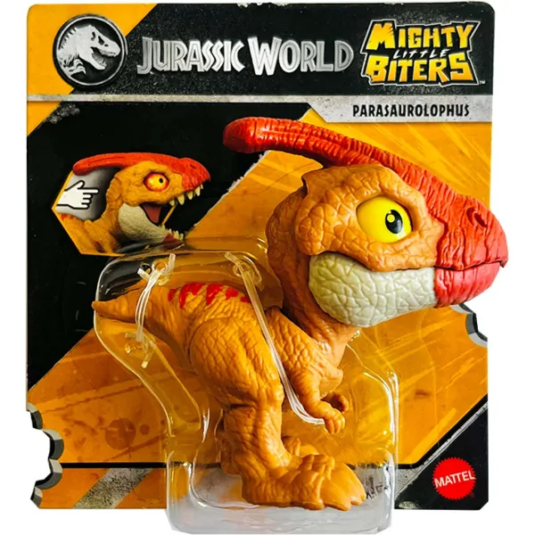 imagen de Jurassic World: Mini figura Parasaurolophus mordedor - Mattel 1