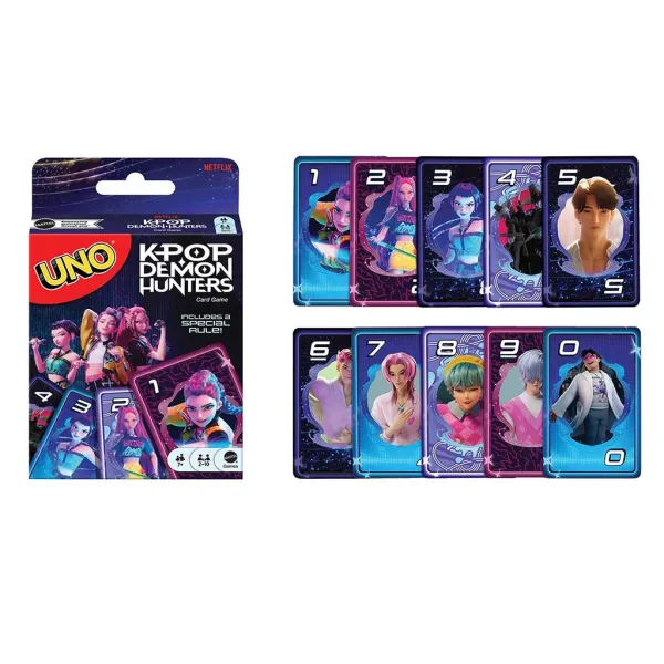 imagen de K-POP Cazadores de Demonios UNO juego de cartas - Mattel 2
