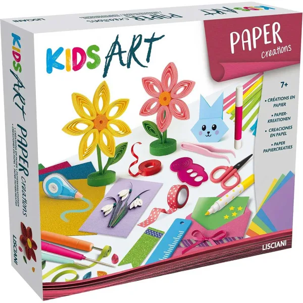 Kids Art: Conjunto creativo de creaciones de papel de colores - Lisciani