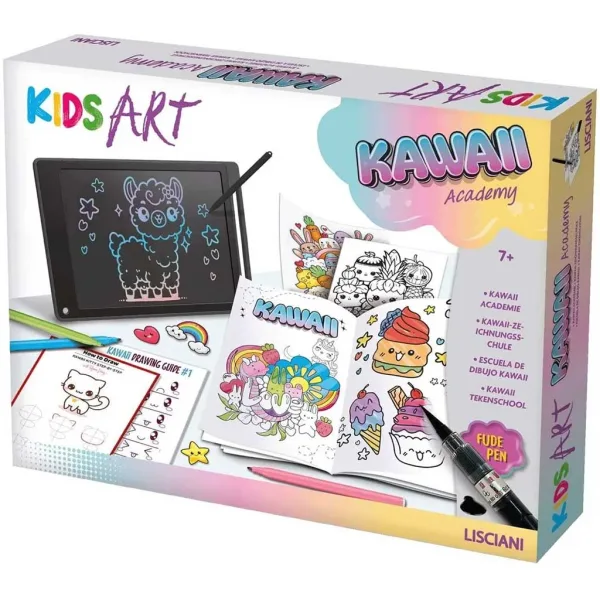 Kids Art: Kawaii Academy cuaderno creativo para colorear - Lisciani