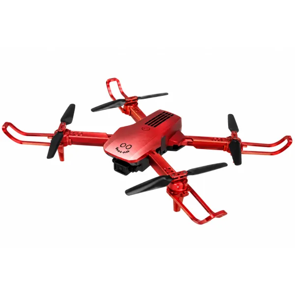 imagen de KOO: Kotaro 078 dron rojo plegable con control remoto, doble cámara y luces LED 2
