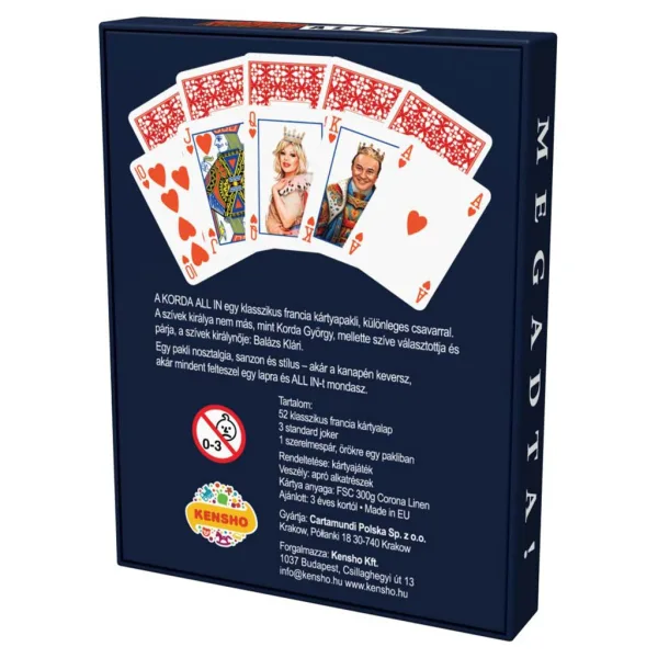 imagen de Korda All-In Premium baraja francesa (52 cartas + 3 Joker) 2