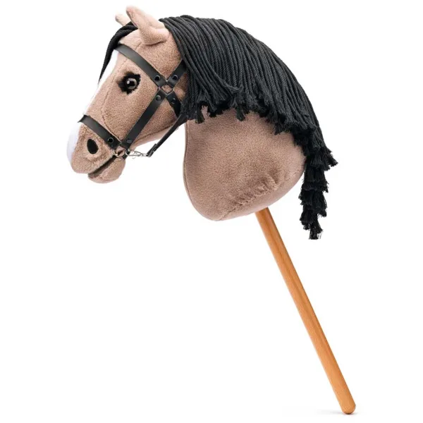 imagen de Lady Anne el caballo hobby de varita color marrón-beige con pestañas y melena - Woodyland 1