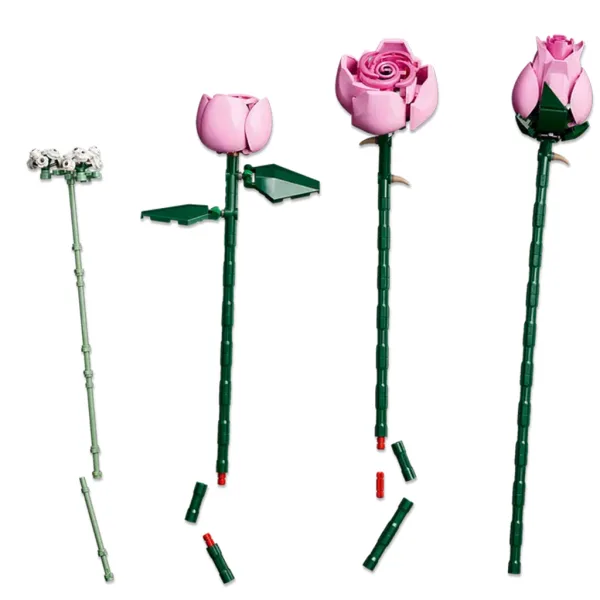 imagen de LEGO® Botanicals: Ramo de rosas rosa (10374) 5
