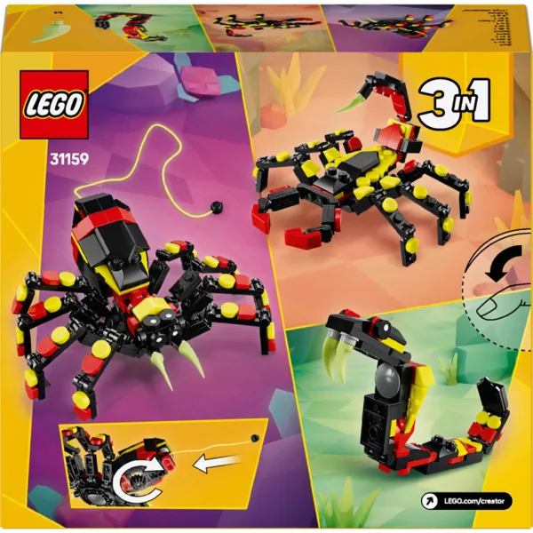 imagen de LEGO® Creator: Animales salvajes: Araña llena de sorpresas (31159) 2