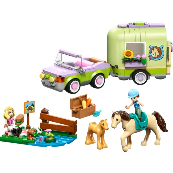 imagen de LEGO® Friends: Remolque para caballos y potros (42695) 2