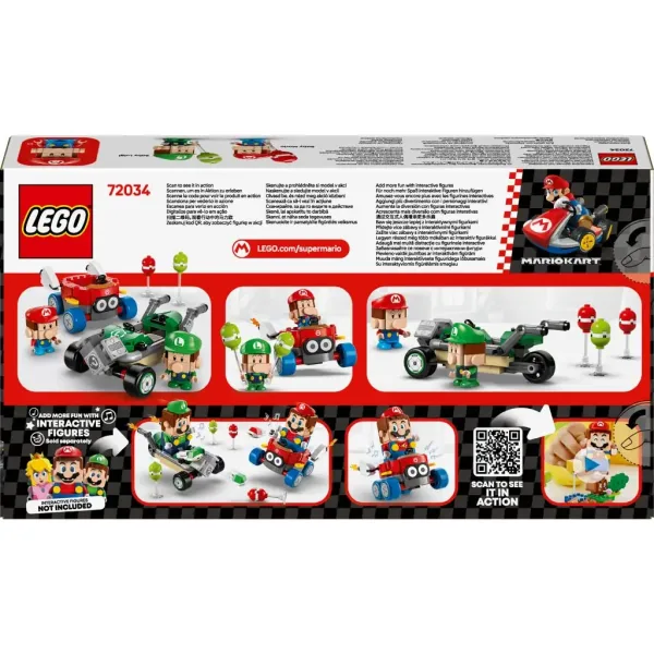 imagen de LEGO® Super Mario™: Mario Kart™ – Baby Mario y Baby Luigi (72034) 2