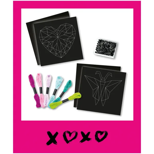 imagen de LENA: Set de creación de imágenes de hilo con diseño de mariposa y corazón 2