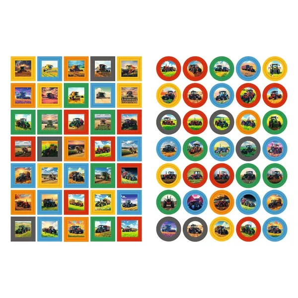imagen de Libro de colorear de tractor con pegatinas - Trefl 2