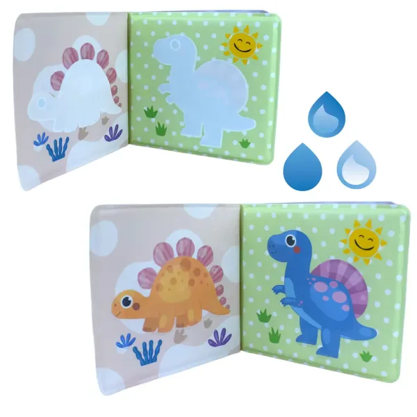 imagen de Libro para Bebés: Libro de baño suave de Dinosaurios 14x13cm 3