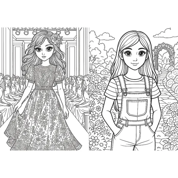 imagen de Libro para colorear de ropa de moda - Trefl 2