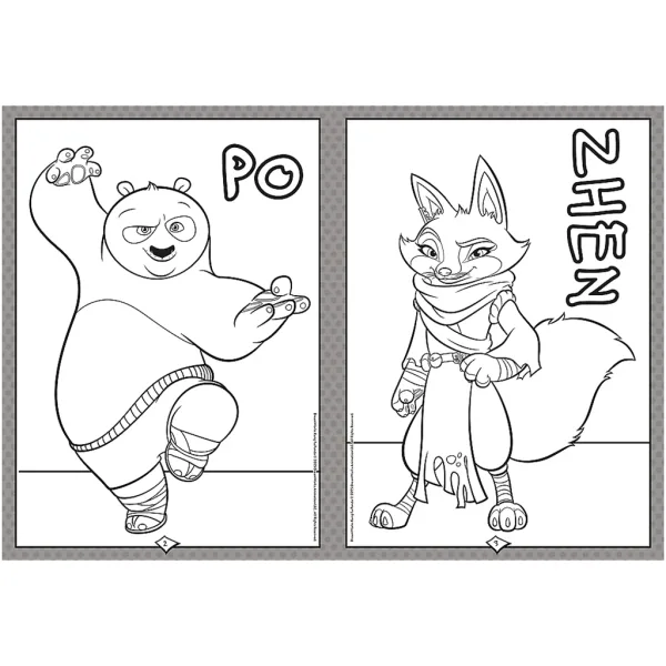 imagen de Libro para colorear Kung Fu Panda - Trefl 2