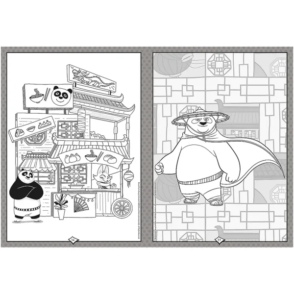 imagen de Libro para colorear Kung Fu Panda - Trefl 3
