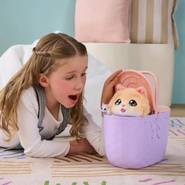 imagen de Little Live Pets: Gato en cesta con sus crías 4