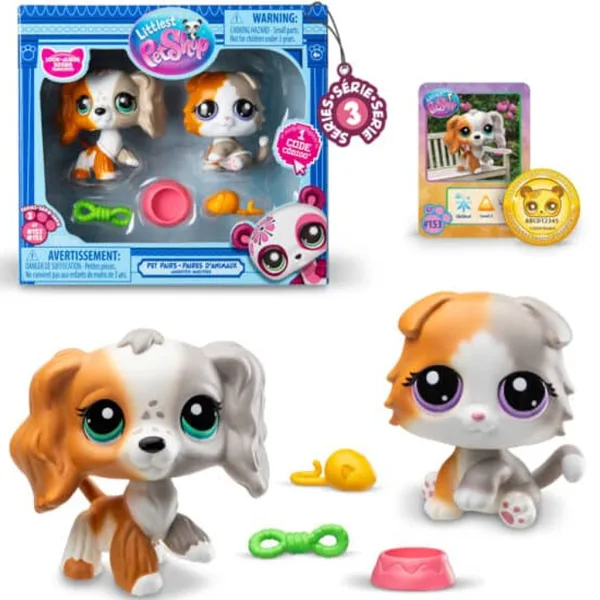 imagen de Littlest Pet Shop: Paquete de figura de mascota doble S3 en varias versiones 1ud 4