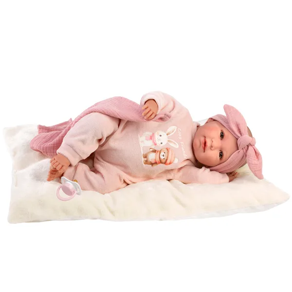 imagen de Llorens: Mimi muñeca llorona de 42 cm con almohada y manta 3