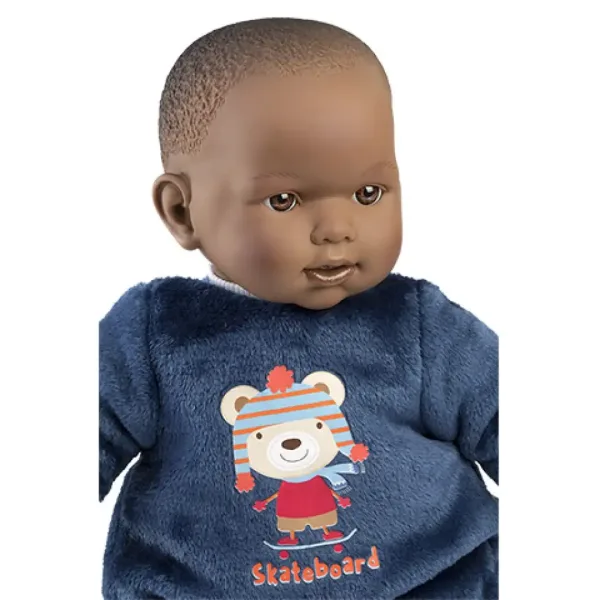 imagen de Llorens: Muñeca Zareb con pijama de peluche y chupete 42cm 3