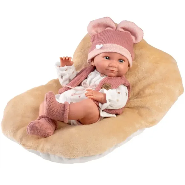 imagen de Llorens: Nica muñeca recién nacida niña con almohada suave 38cm 4