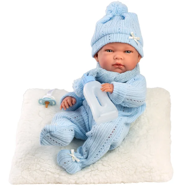 imagen de Llorens: Nico muñeca recién nacida de 40 cm con biberón y almohada 2