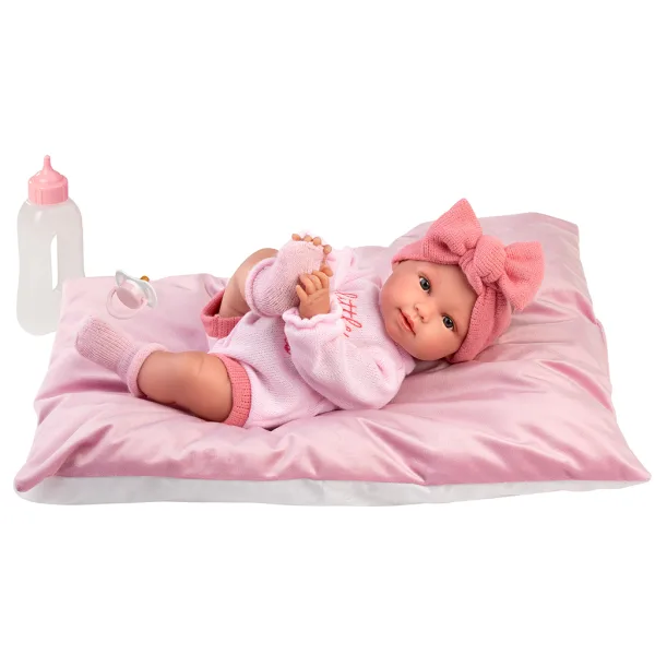 imagen de Llorens: Olivia muñeca llorona de 38 cm con almohada 2